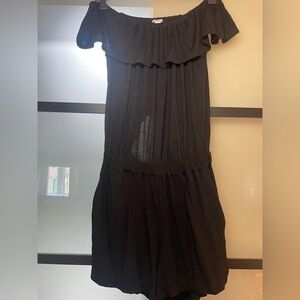 Splendid backless off the shoulder romper